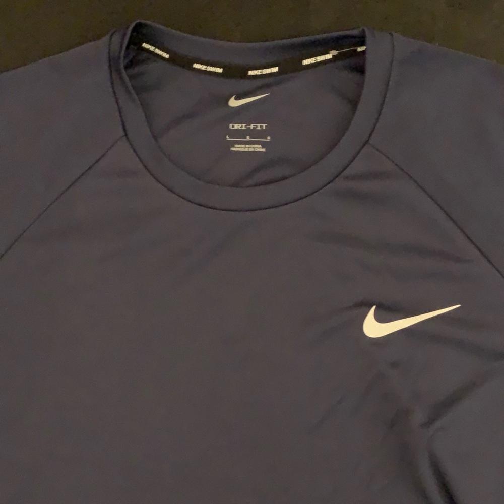 Men’s Nike Dri-FIT Dark Blue Tee with White Logo